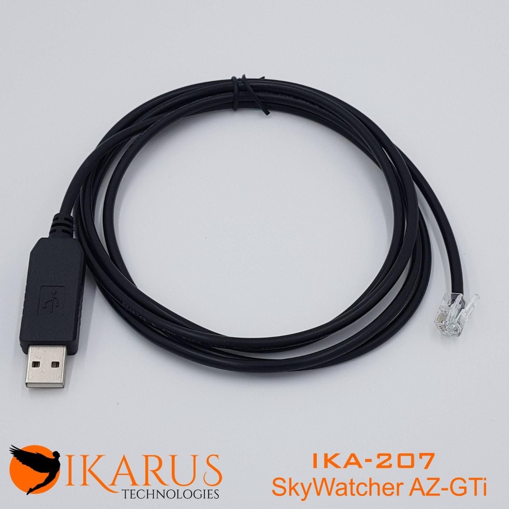 [IKA-207] كابل تحكم EQMOD لقاعدة Sky-Watcher AZ-Gti (USB إلى RJ12)