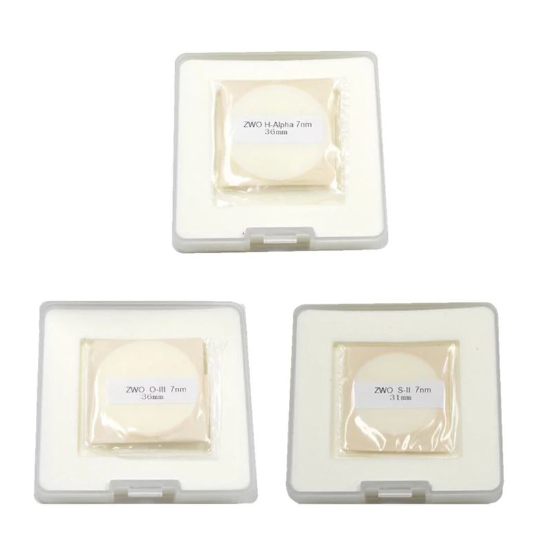 ZWO 36mm Narrowband Filter Set - OIII, Ha, SII - NB7nmD36