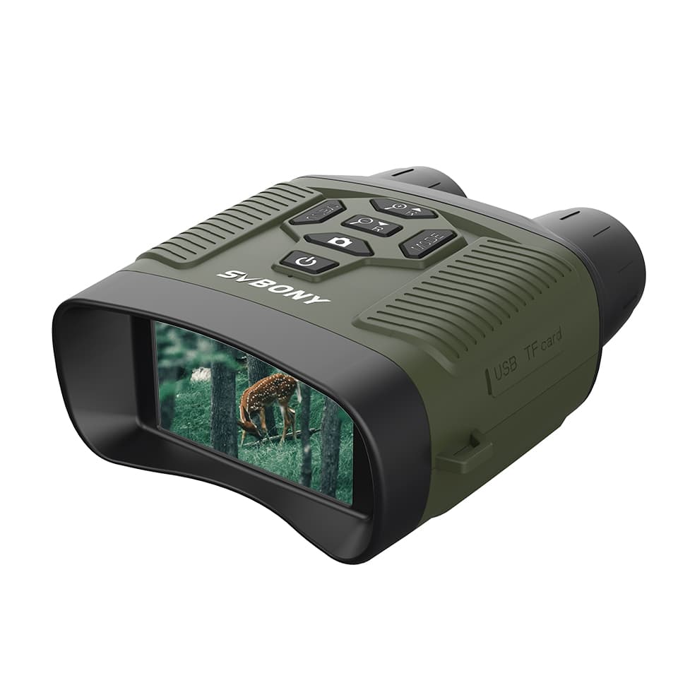 [SVB-F9394B] منظار الرؤية الليلية الرقمي SVBONY SX31 بدقة 4K - نظارة أشعة تحت حمراء 36 ميجابكسل بشاشة HD (أخضر)